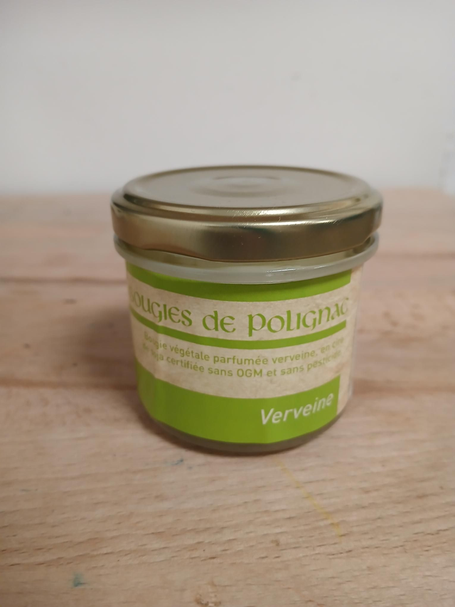 Bougie cire de soja verveine