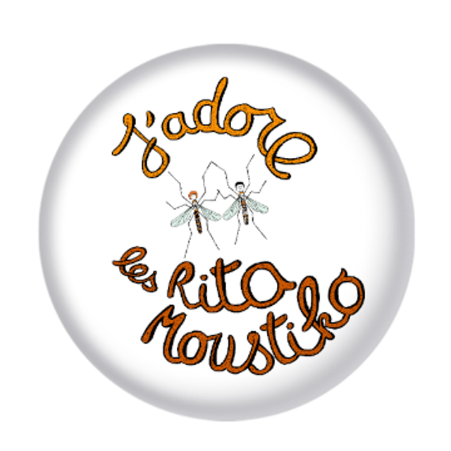 Badge "J'adore les Rita Moustiko"