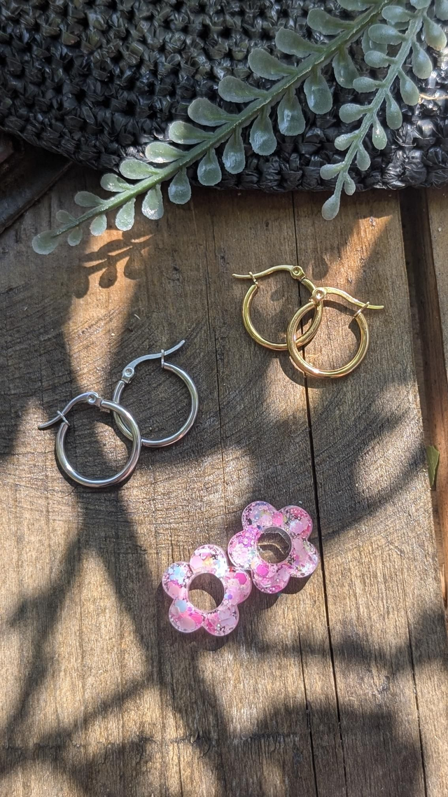 Boucles d&#039;oreilles fleurs