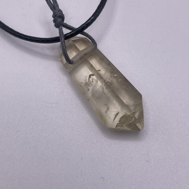 Natural Citrine Point Pendant