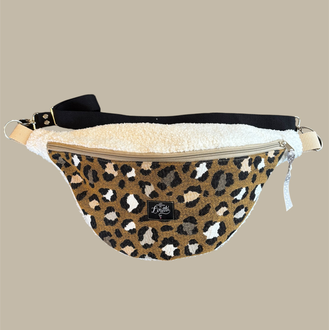 SAC BANANE BOUCLETTE &amp; LÉOPARD