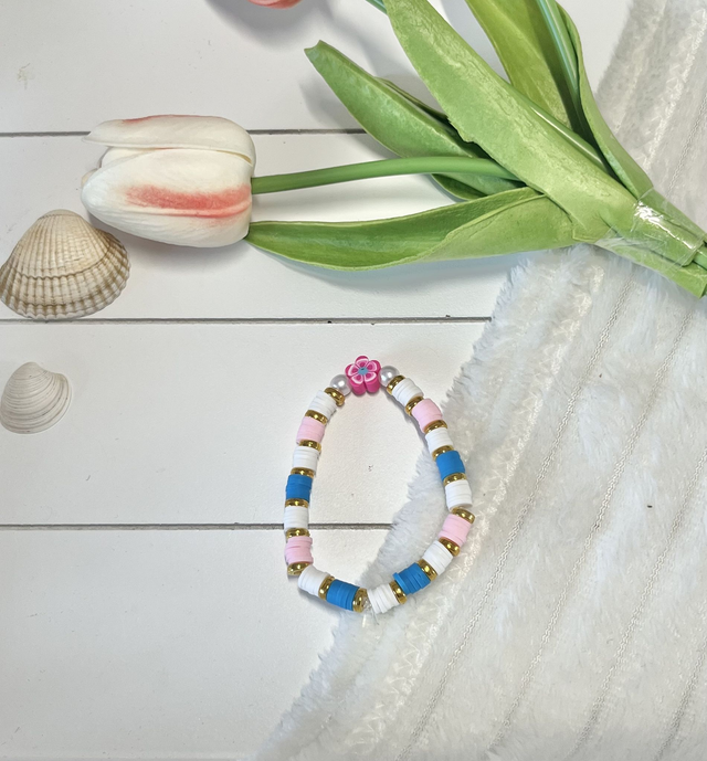 Pink and Blue Flower