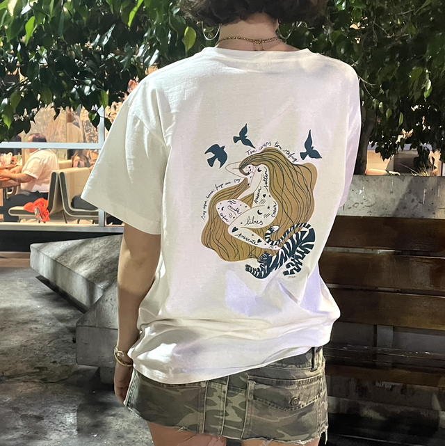 T-shirt sérigraphie image devant