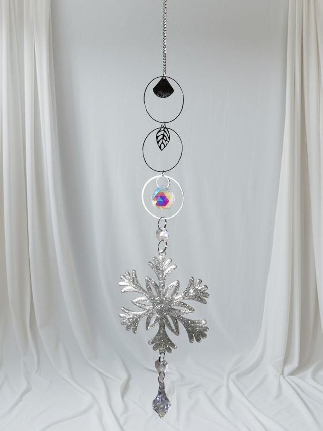 Attrape - soleil flocon argenté 