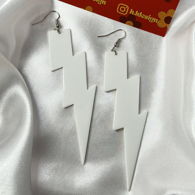 White Lightning Earrings