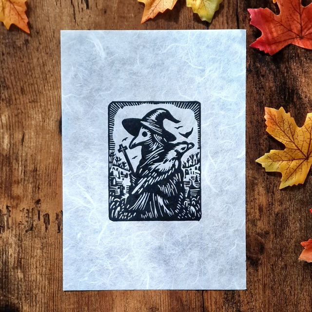 Linogravure - La Peste