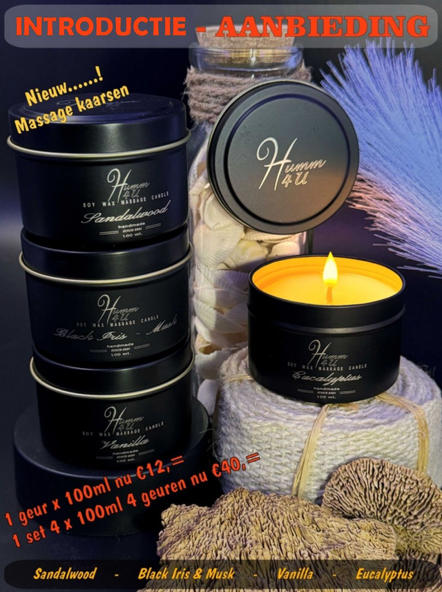 Soy Wax Massage Candle 100ML (± 120gram)