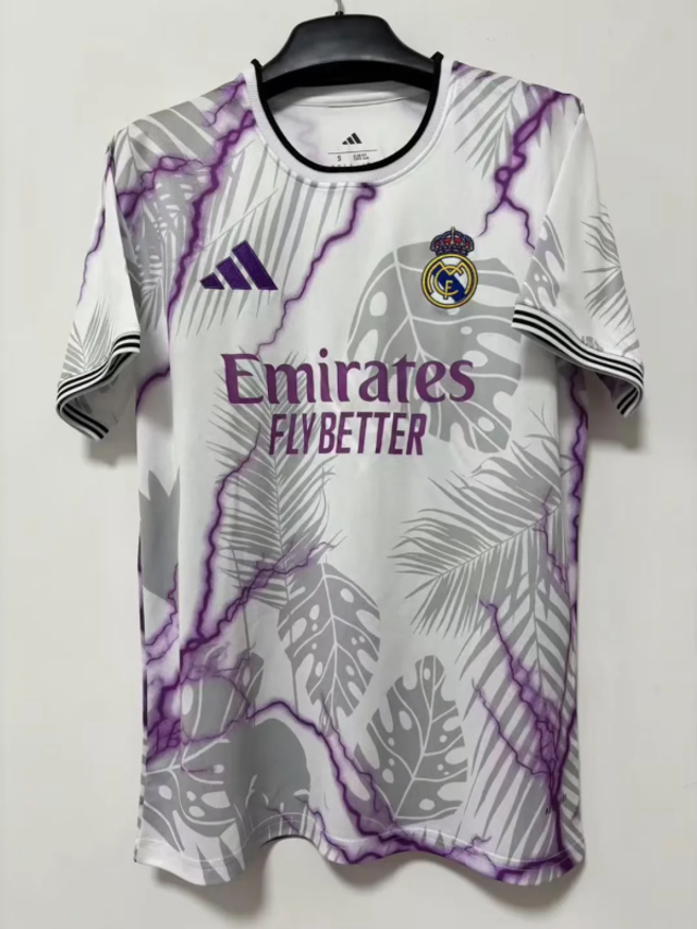 Camiseta Real Madrid Edición Especial  (blanco morado) - Versión Fan - 25-26