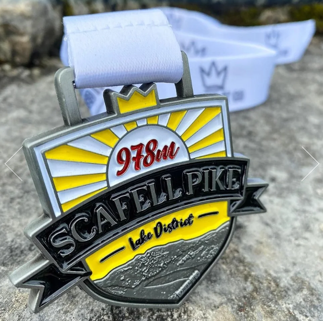 Scafell Pike Medal, Lake District Hiking Medal, You've Earned It