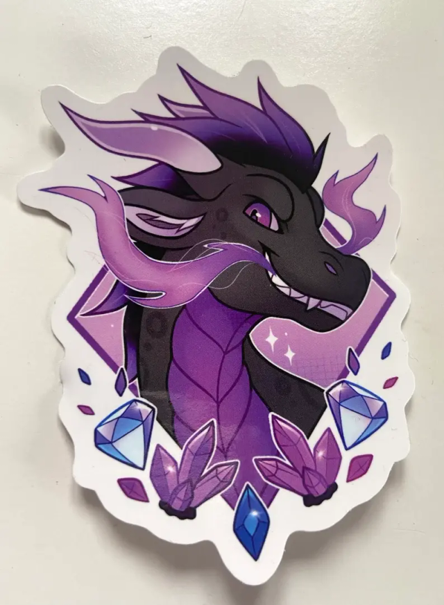 Purple Dragon Sticker