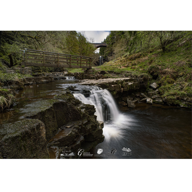Bridge Across Cascading Falls
