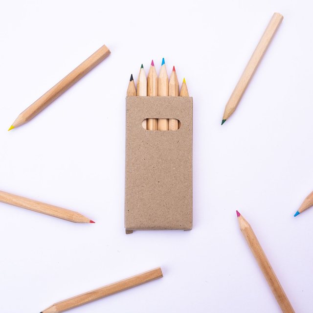 Buntstifteset (6 Stück in Papierverpackung)