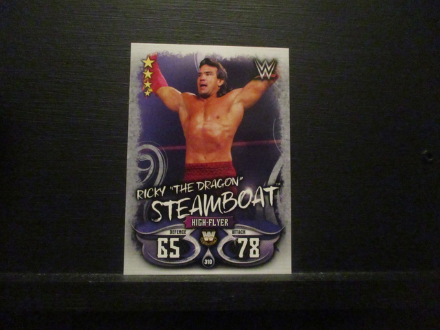 Ricky "The Dragon" Steamboat - W Legends Slam Attax Live Original Trading Card #310