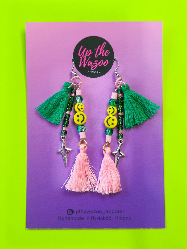 Double trouble tassel korvakorut, bubblegum disaster