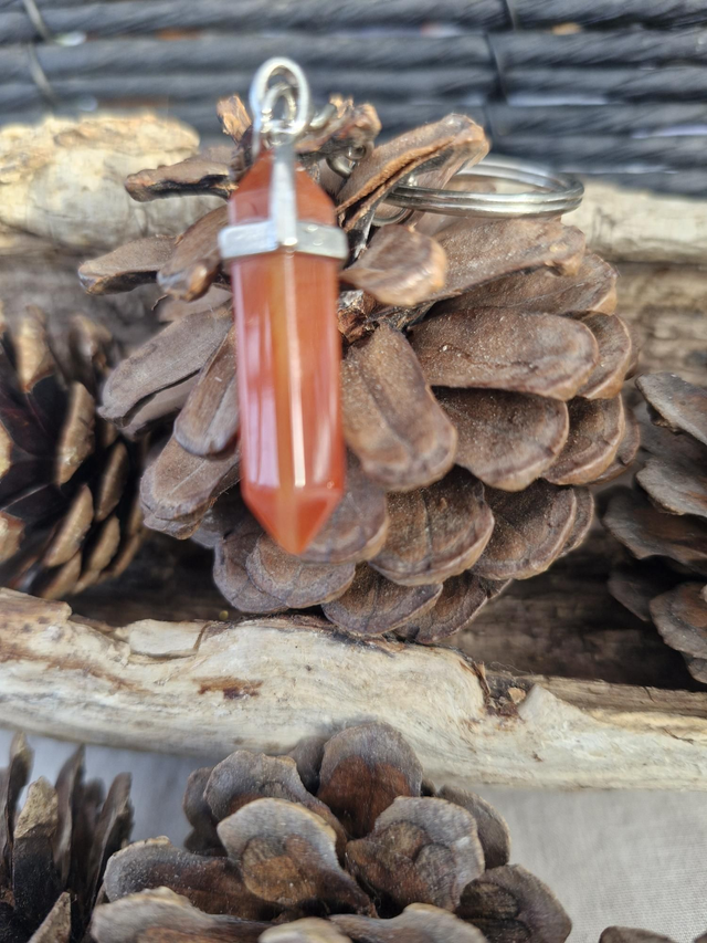 Carnelian keyring 