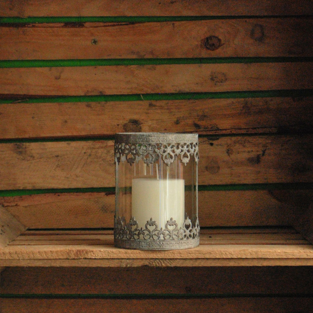 Hurricane Lamp - Rustic 