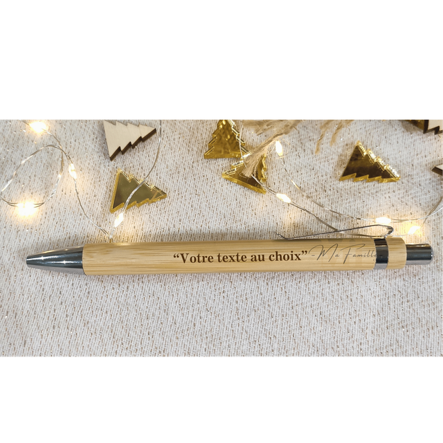 Stylo à bille bambou - Personnalisé