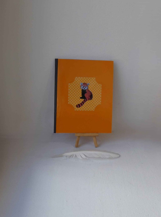 Le carnet ligné des pandas roux