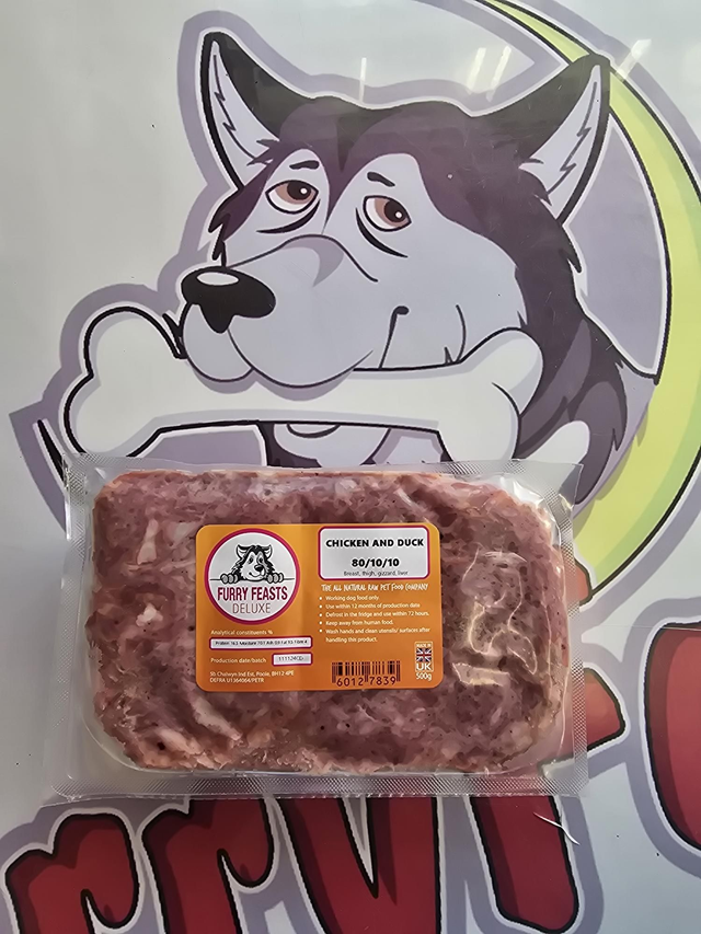 Chicken &amp; Duck 80/10/10 500g Flat Pkt