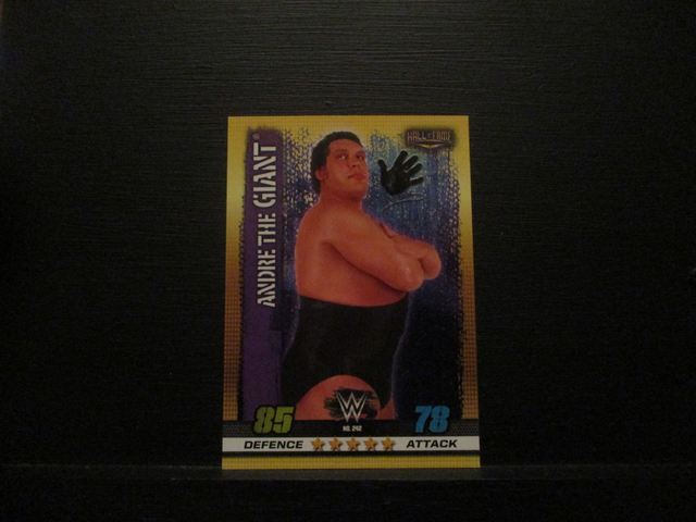 Andre The Giant - Hall Of Fame Slam Attax 10th Edition Original Trading Card #242