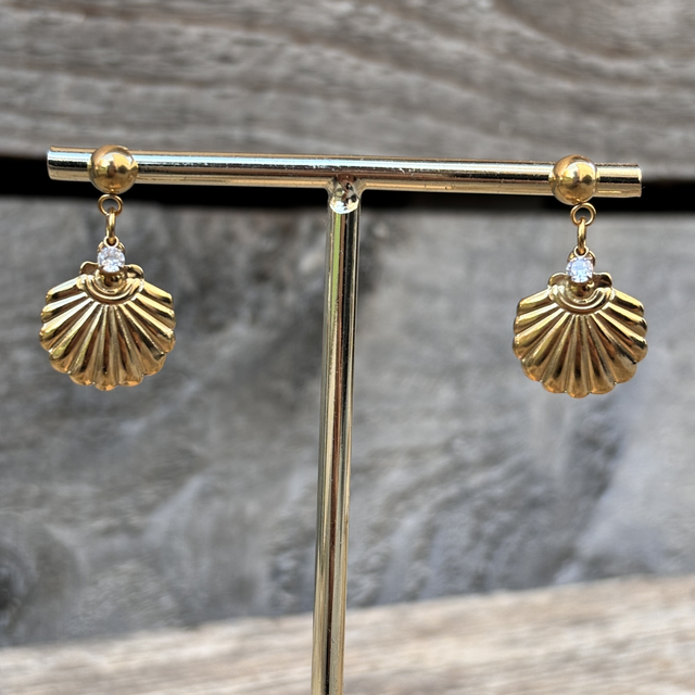 Boucles d’oreilles Coquillage Doré 