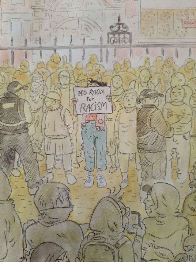 No Room for Racism Painting [DIGITAL FILE]