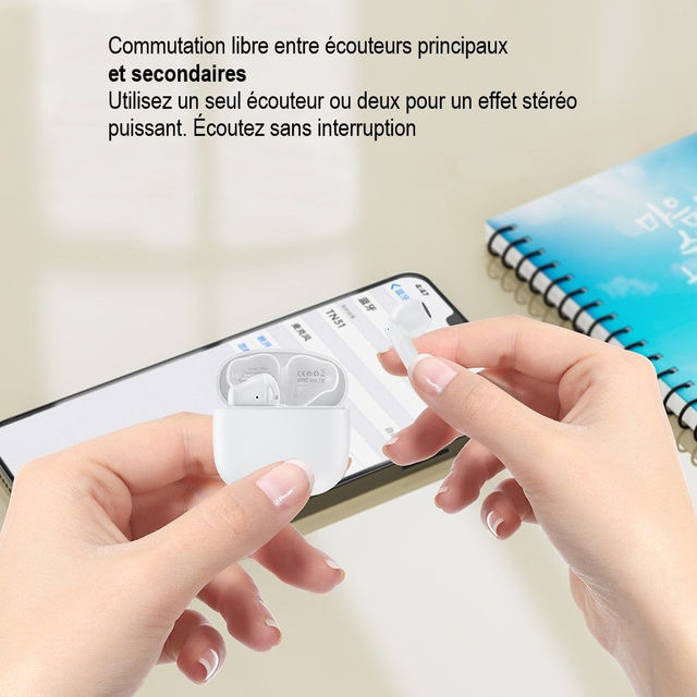 Langsdom TN31 Blanc offrent un son et une voix de haute qualité lors des appels.