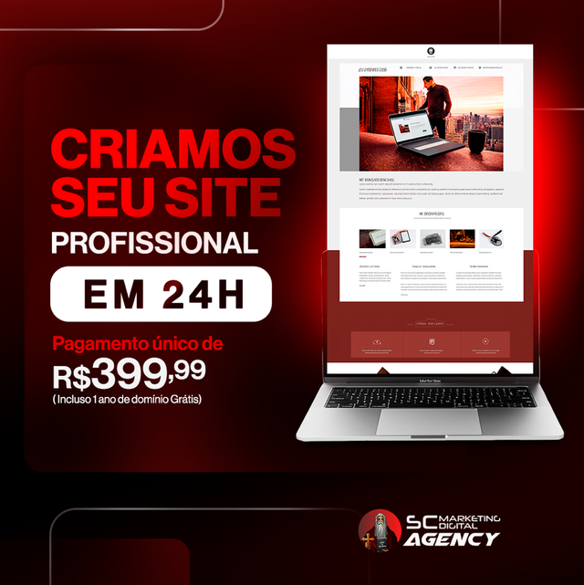 Criação de 1 Site Profissional 