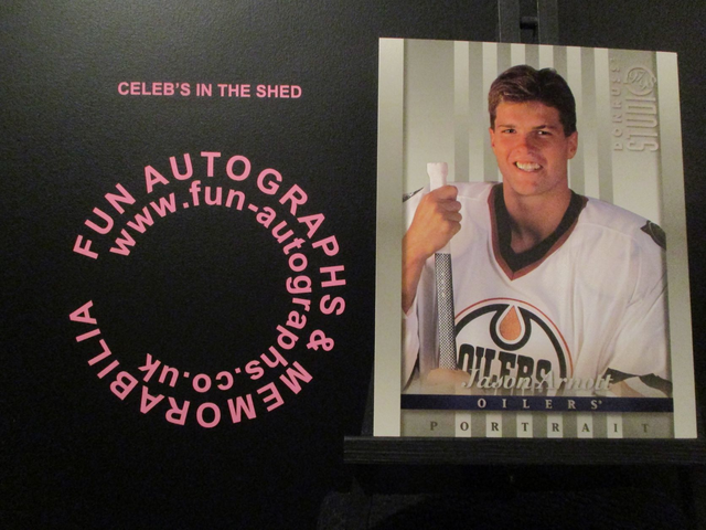 Jason Arnott - NFL 1997 Donruss Studio Ice Hockey Original 10x8 Trading Card #29 (A)