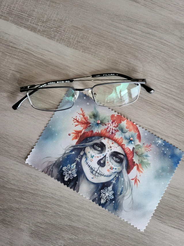 Essuie lunettes hiver enchanté