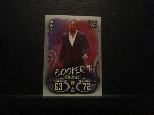 Booker T - W Legends Slam Attax Live Original Trading Card #265