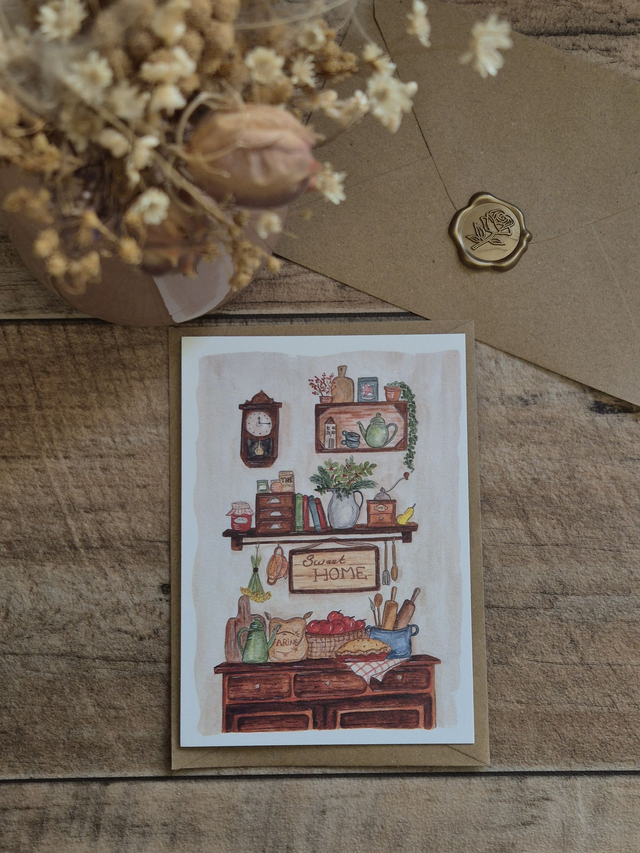 Carte postale Cuisine d'Hiver