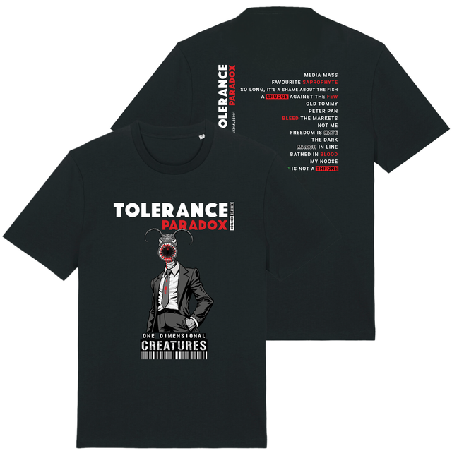 Tolerance Paradox Double Sided Organic Cotton Tee (Limited Edition)