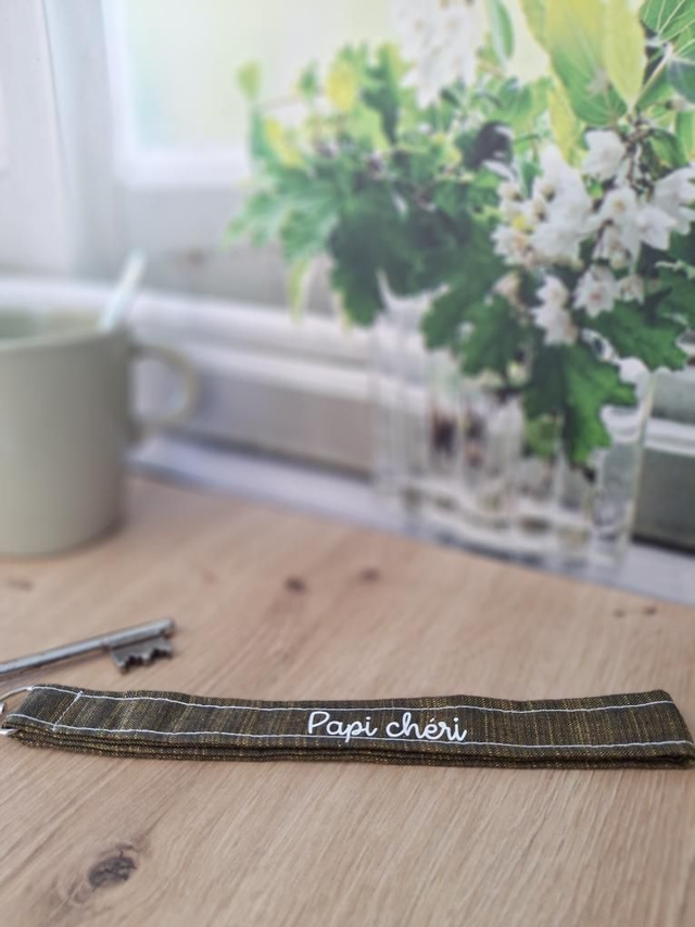 Porte-clés - Papi chéri, vert