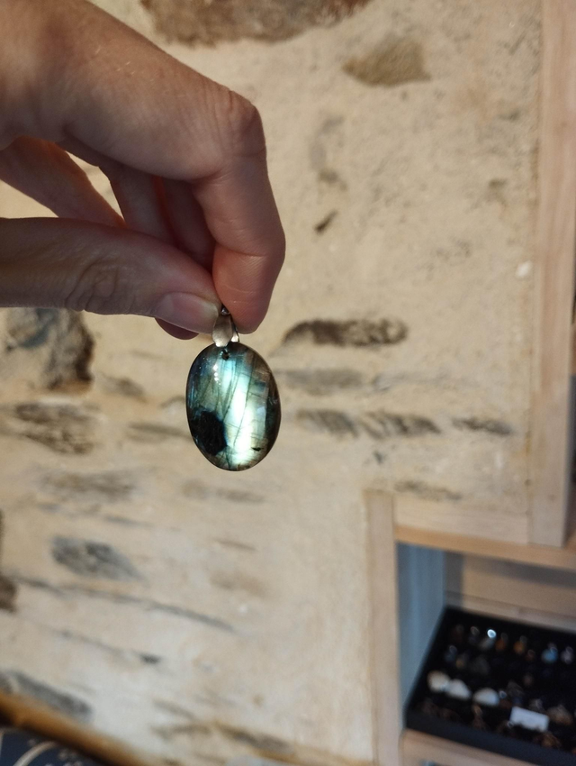 Pendentif en labradorite