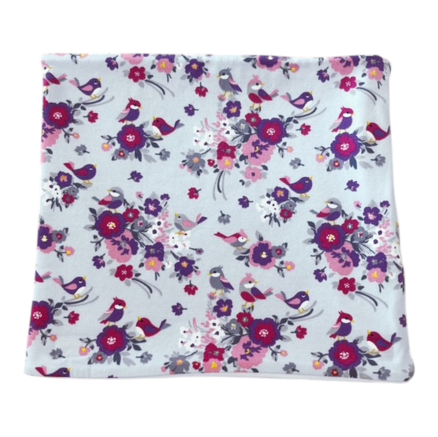 Loop „Blumen grau“ Einheitsgröße 