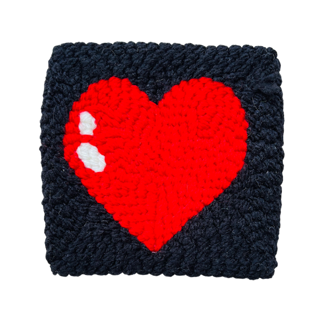 Dessous de verre Cœur Rouge