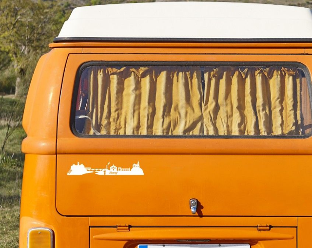 Aufkleber - Hennef Stadtsilhouette mit integriertem Schriftzug