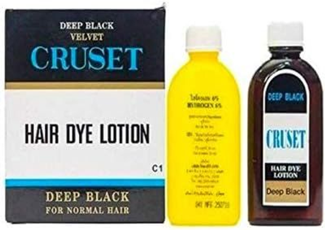 CRUSET DEEP BLACK HAIR DYE LOTION 28ml C1