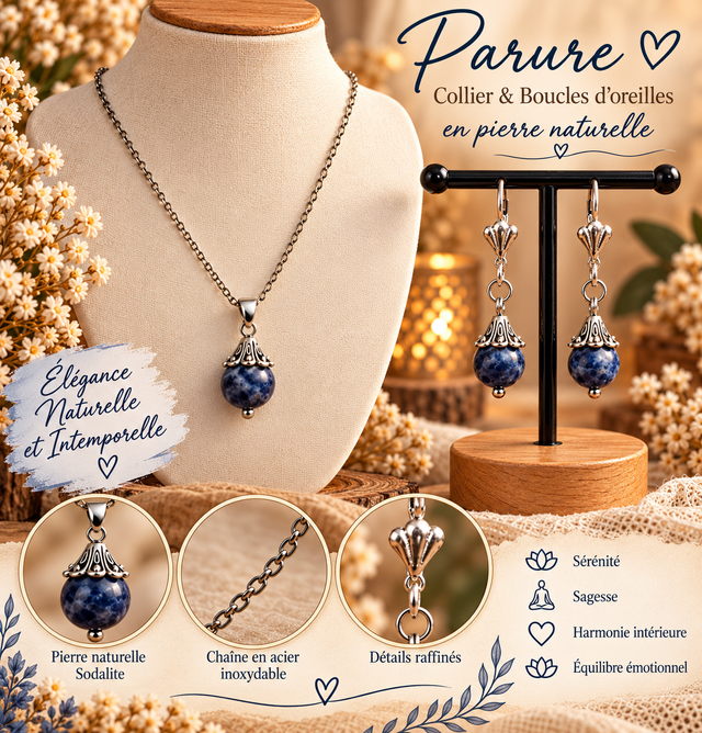Parure en pierre naturelle