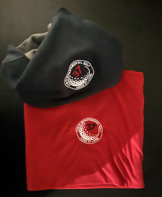 Cache-cou Rouge logoté CDGOLF37