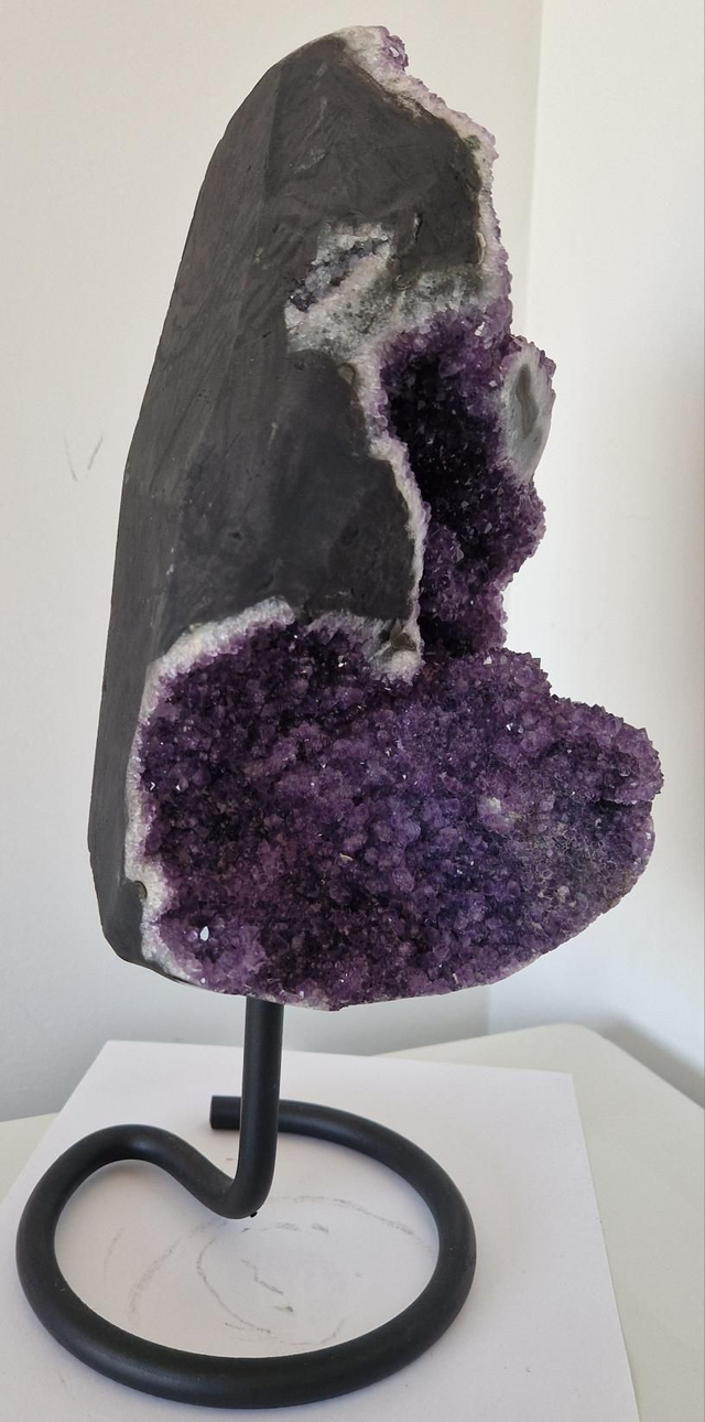 Améthyste Géode sur pied métal