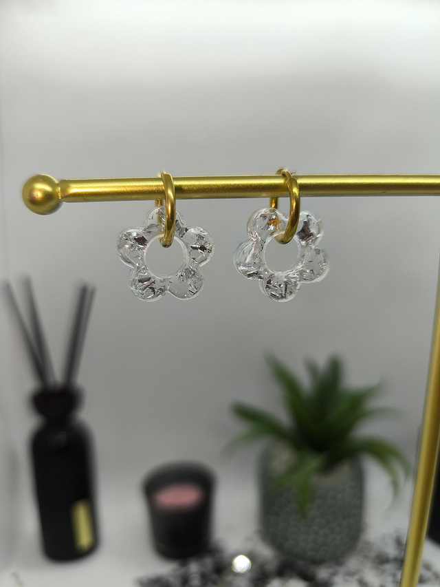 Pampilles interchangeables feuilles argentées 