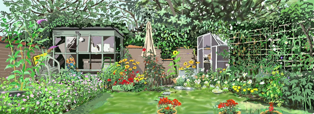 Garden winter to summer mindfulness animation