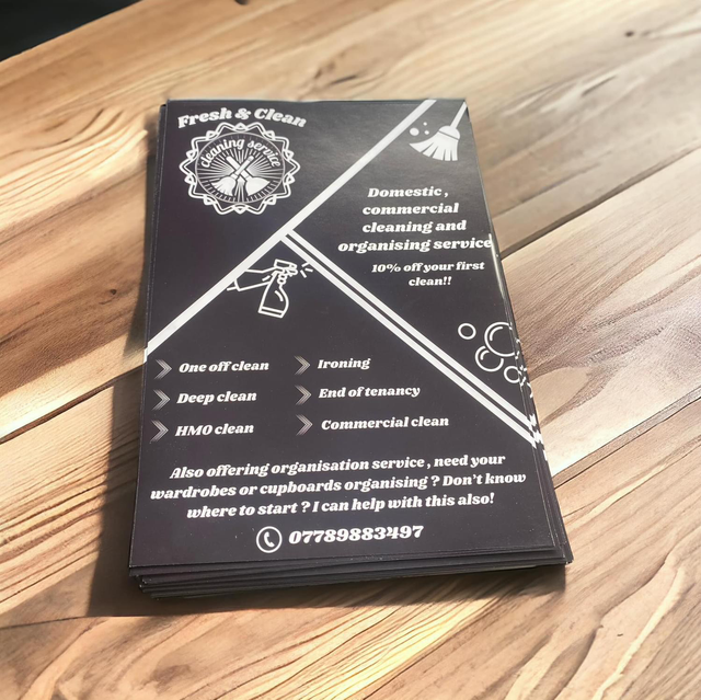 10000 single sided A5 flyers