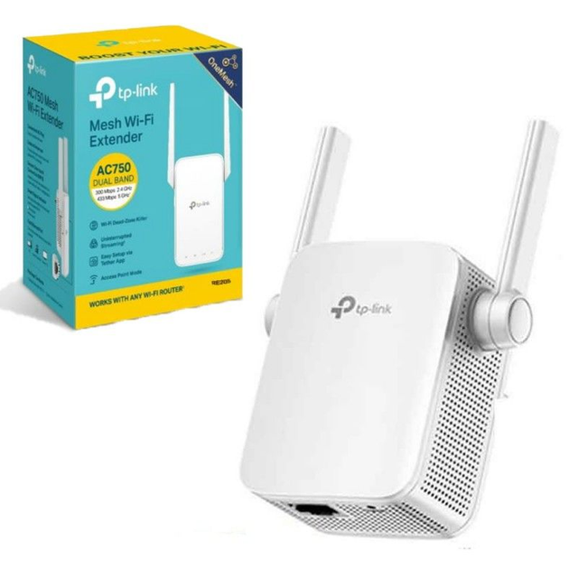 Extensor Repetidor Wifi Dual Band Ac750 Tp-link Re205