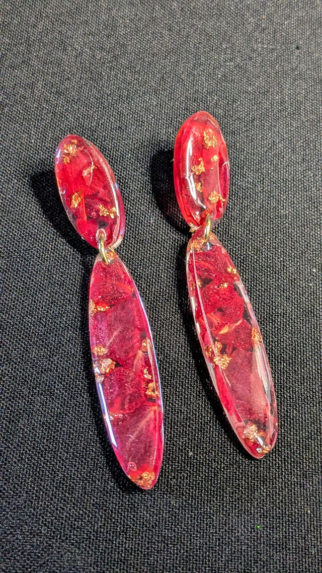Boucles d'oreilles Pétales de roses