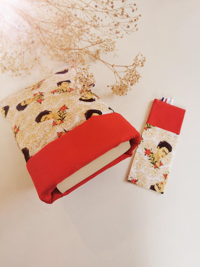 Marque-page Frida Kahlo rouge 