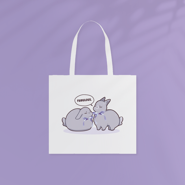 Totebag FABULOUS BUNNIES