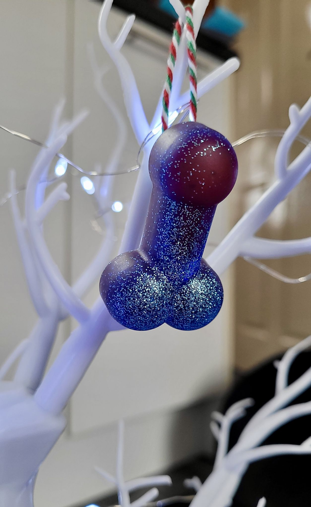 Hanging Penis Bauble – Naughty Christmas Tree Ornament or Wall Hanging